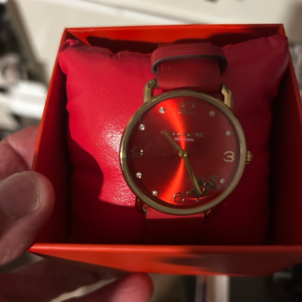 Coach Radiant Red and Gold Women's Watch red dragon - Picture 1 of 8